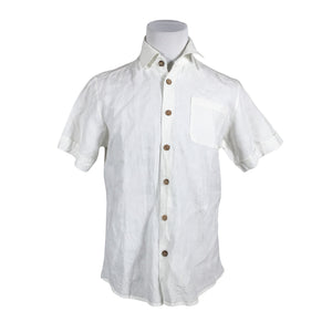 Unisex Bypias - Collared shirt, size M - White (1)