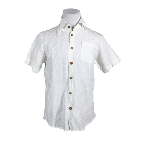 Unisex Bypias - Collared shirt, size M - White ()