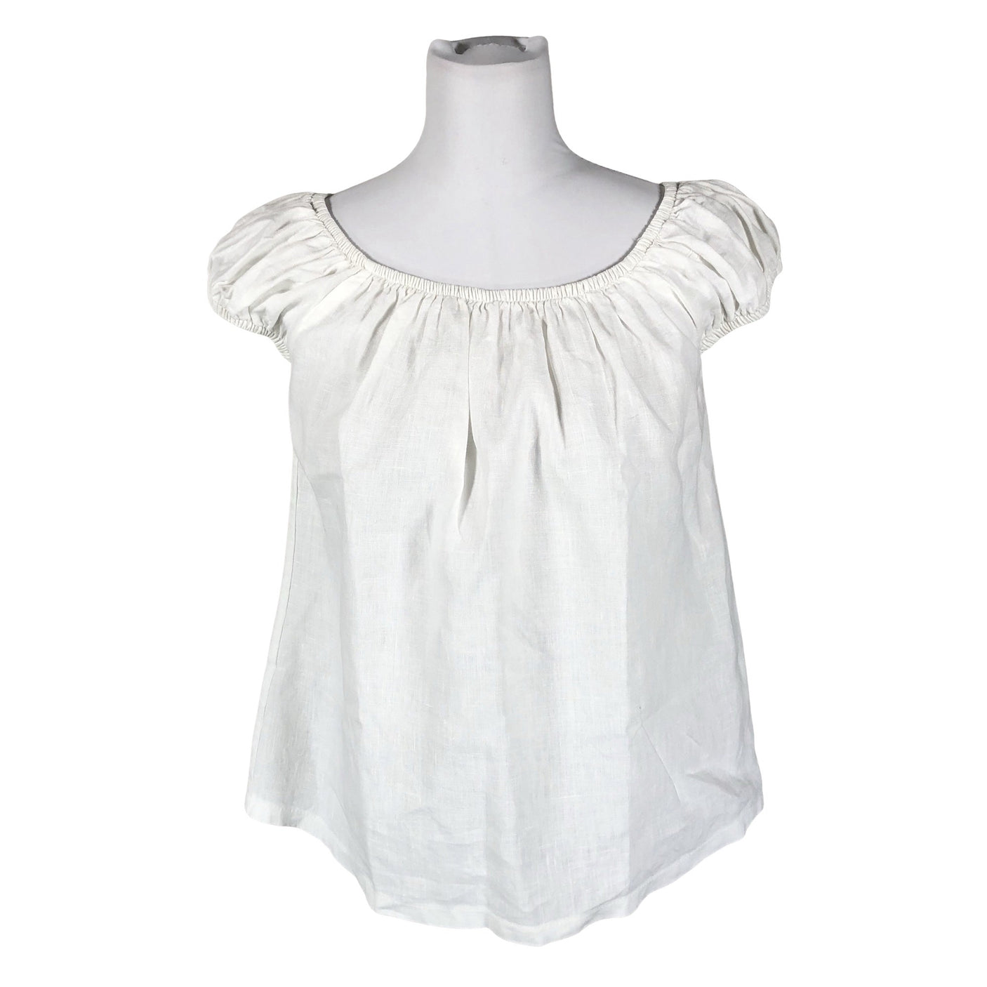 Unisex Bypias - Short-sleeved blouse, size 36 - White (1)