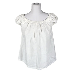Unisex Bypias - Short-sleeved blouse, size 36 - White (1)