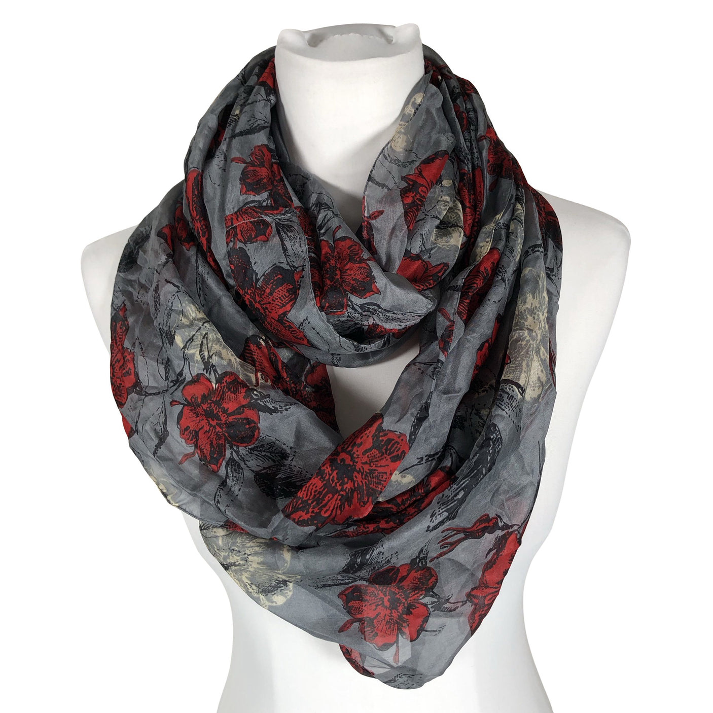 Unisex Lasessor - Circle scarf, size Maxi - Gray (1)