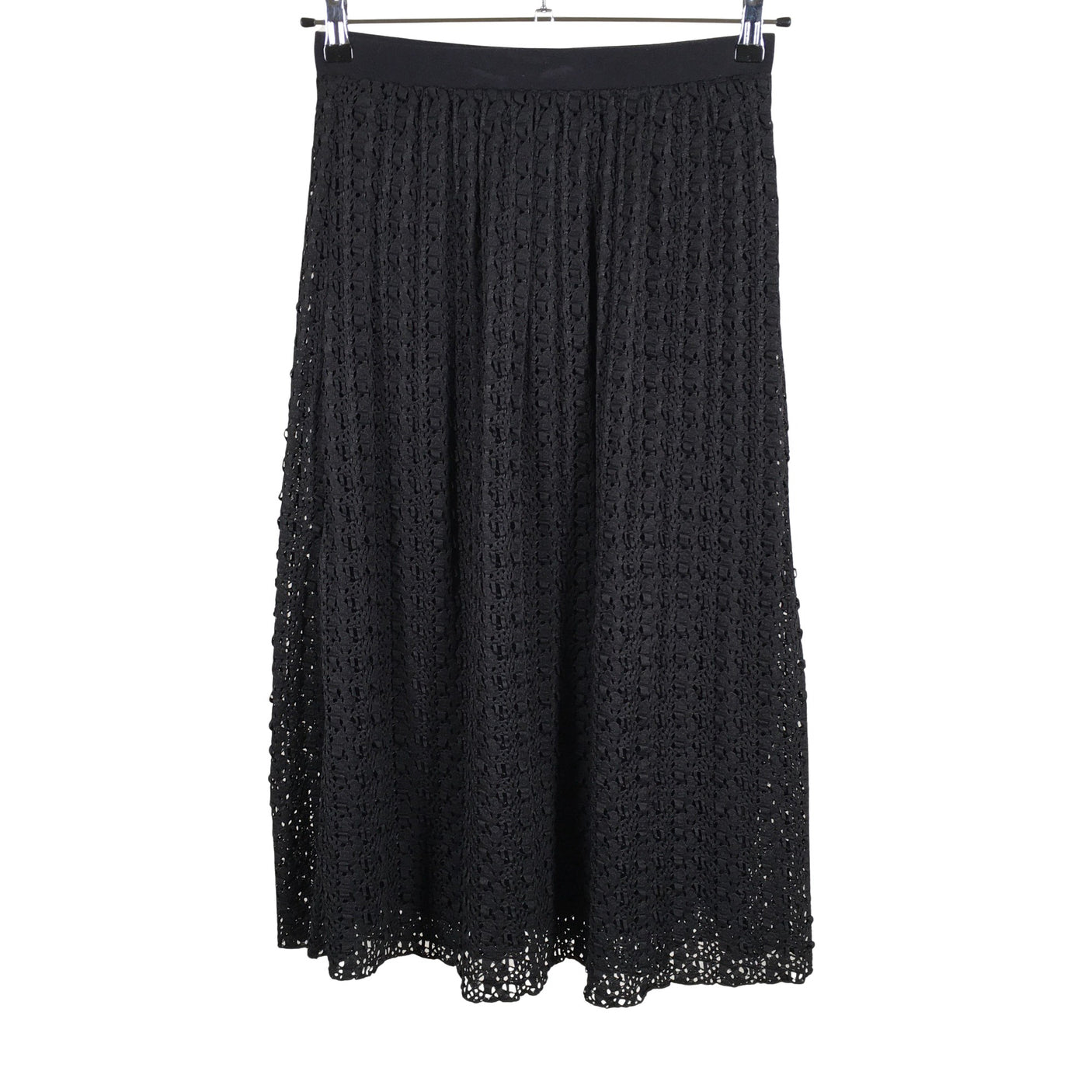 Unisex Selected - Fabric skirt, size 36 - Black (1)