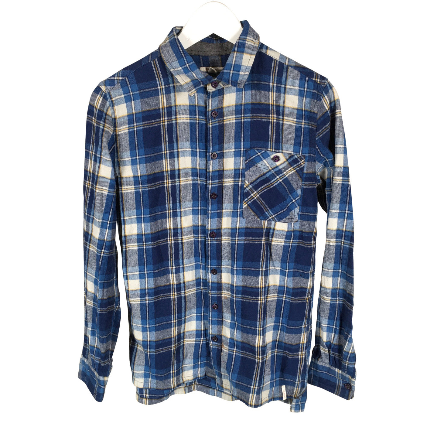 Unisex Esprit - Collared shirt, size 158 - 164 - Blue (1)