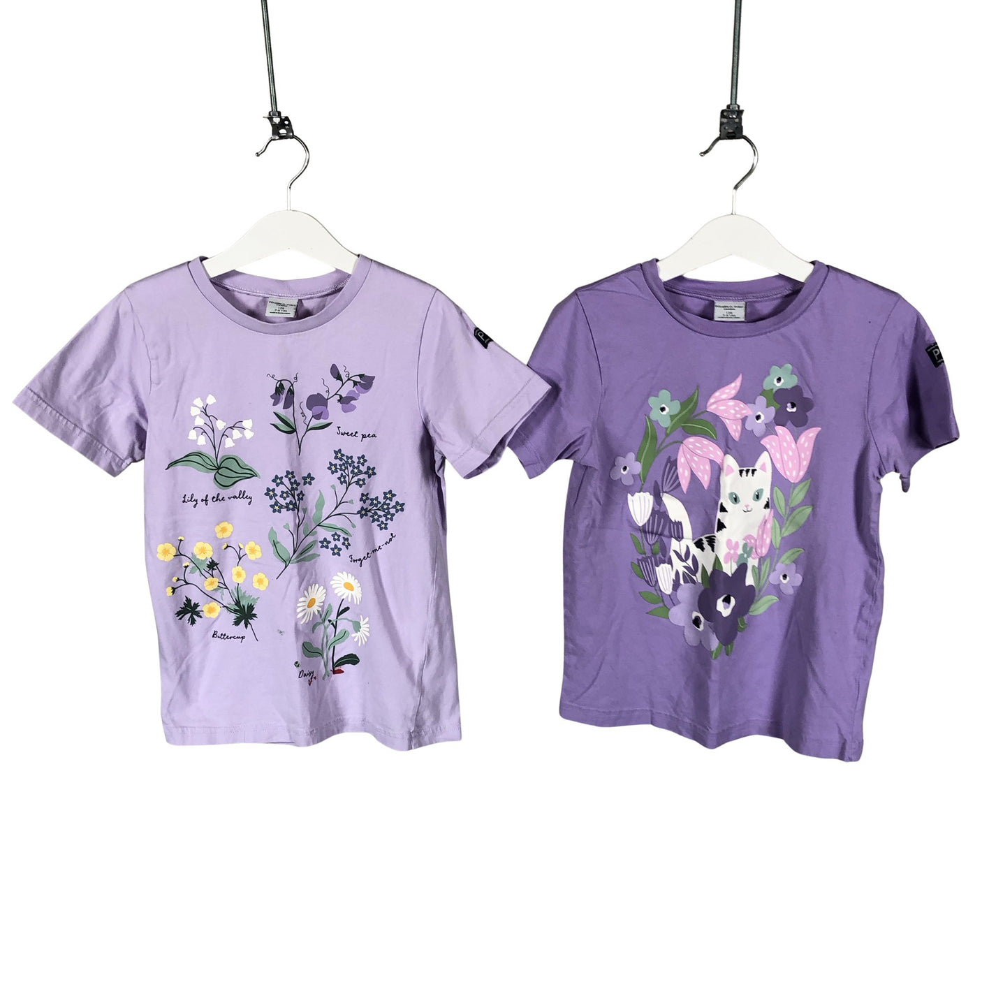 Unisex Polarn O. Pyret - T-shirt, size 122 - 128 - Violet (1)