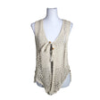 Unisex Handmade - Knit vest, size 36 - Brown ()