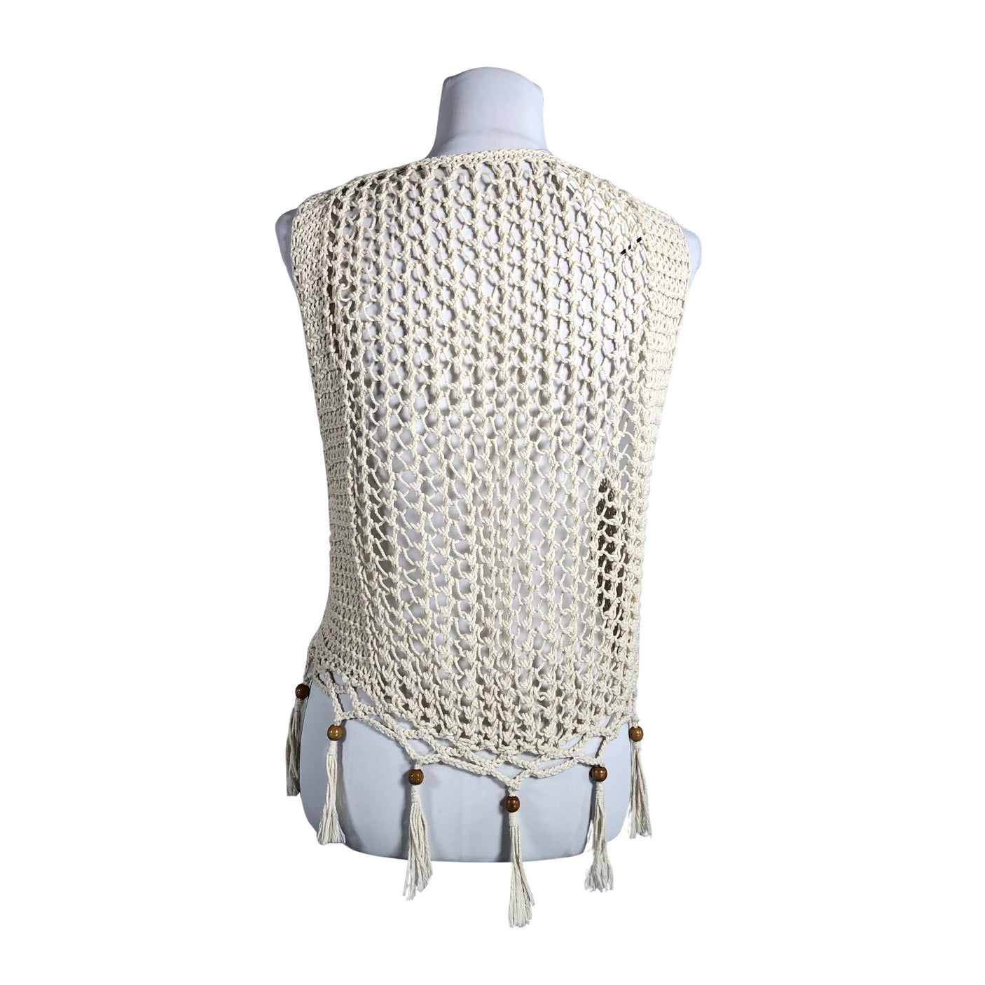 Unisex Handmade - Knit vest, size 36 - Brown (2)