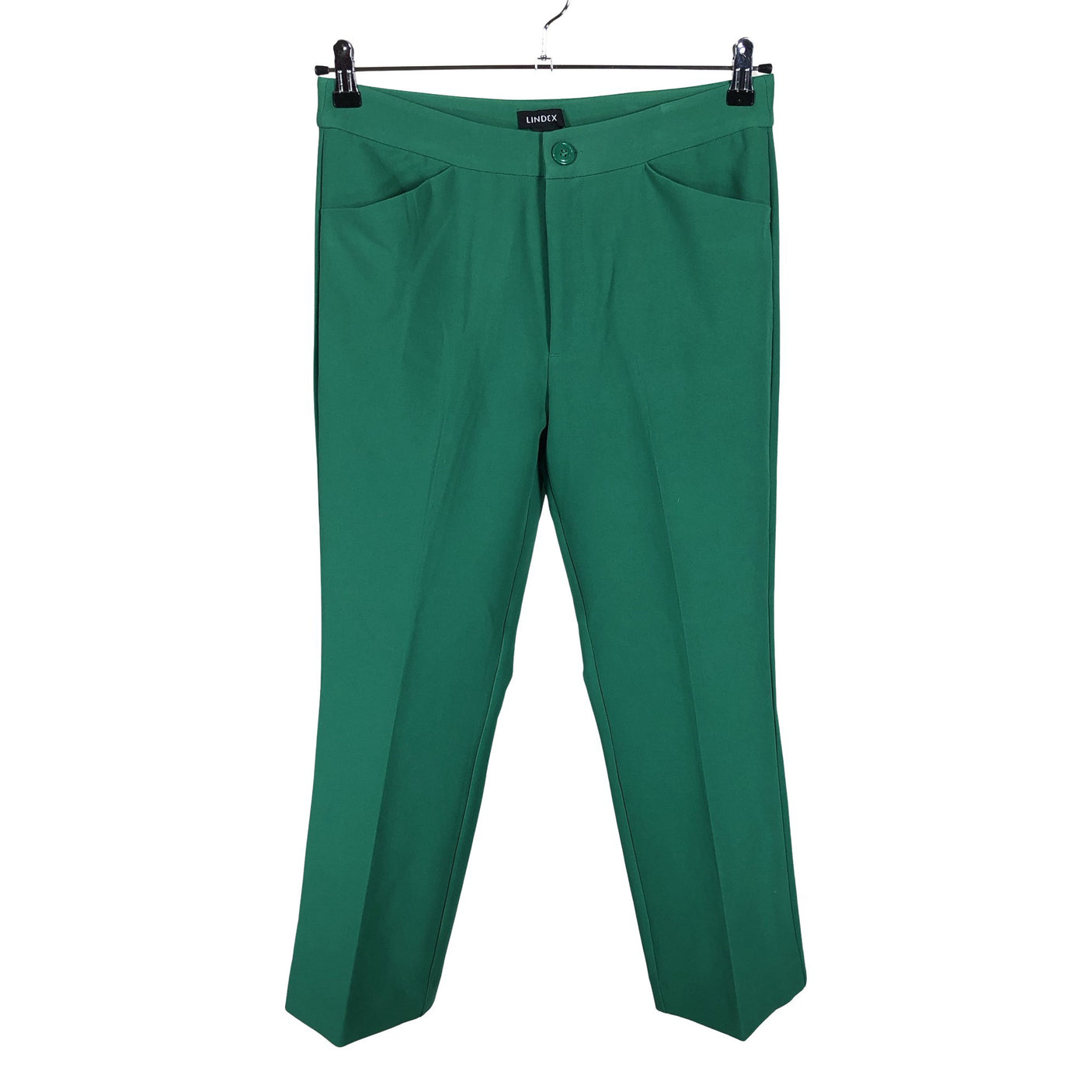 Unisex Lindex - Straight leg trousers, size 40 - Green (1)