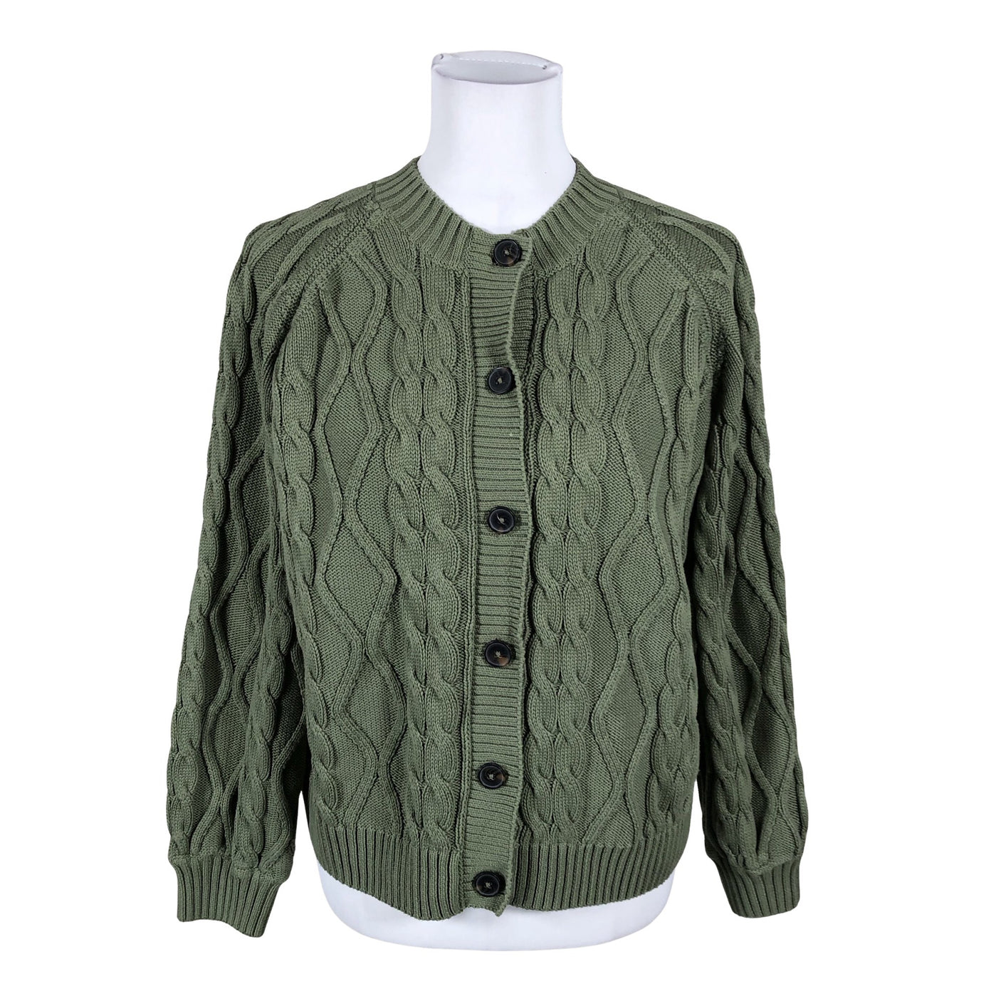 Unisex Your Face - Cardigan, size 38 - Green (1)