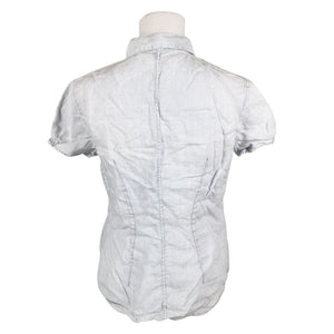 Unisex Marc O'Polo - Short-sleeved blouse, size 38 - Light blue (2)