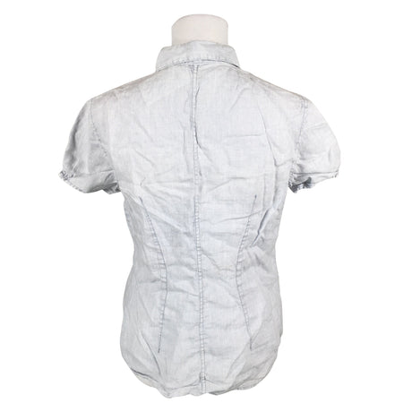Unisex Marc O'Polo - Short-sleeved blouse, size 38 - Light blue (2)