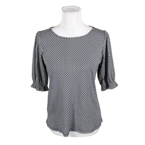 Unisex Ann Taylor - Short-sleeved blouse, size 36 - Blue (1)