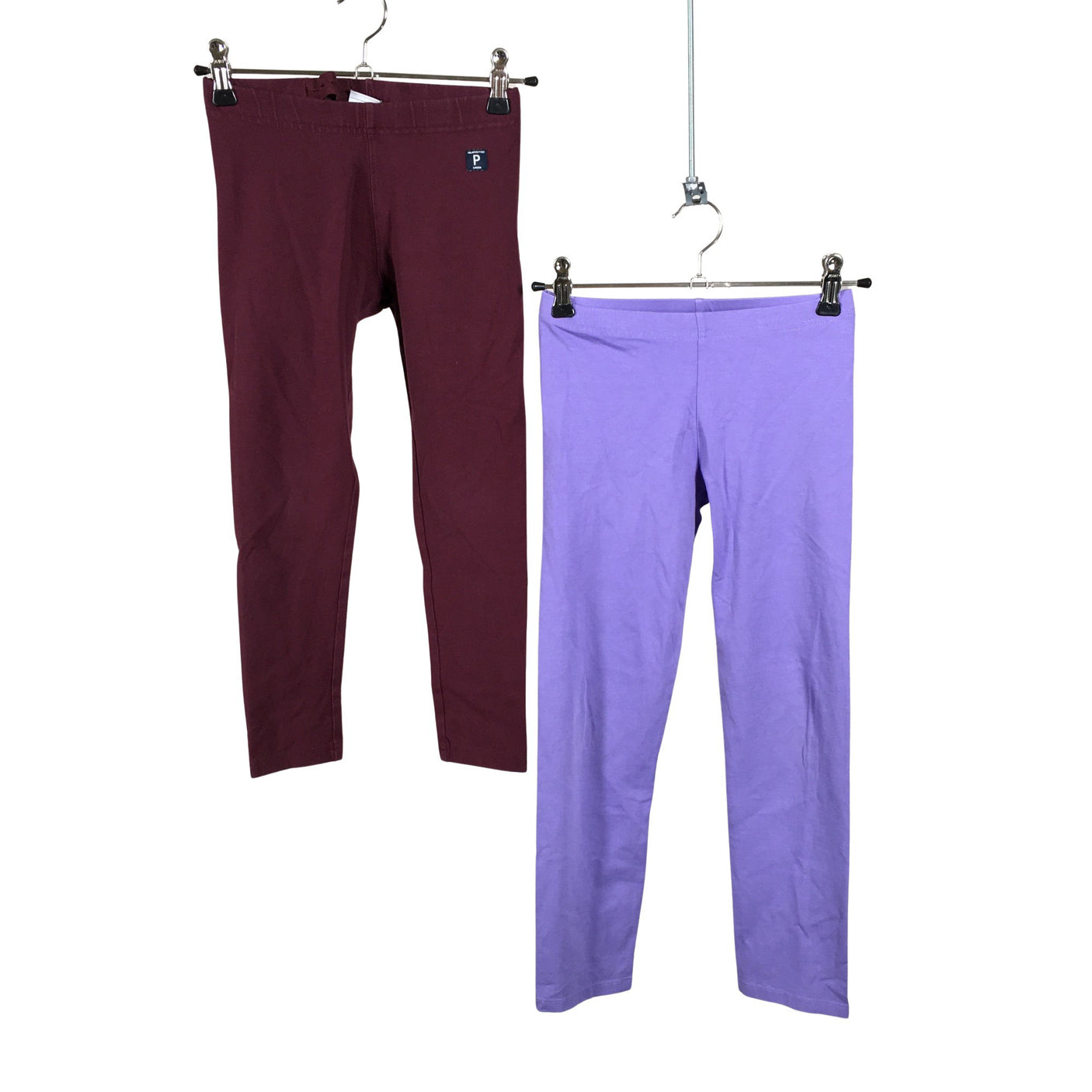 Unisex Polarn O. Pyret - Tricot pants, size 122 - 128 - Wine red (1)