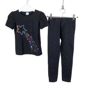 Unisex Lindex - T-shirt, size 116 - 122 - Black (1)