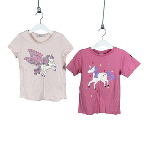 Unisex Lindex - T-shirt, size 122 - 128 - Light pink (1)
