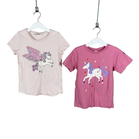 Unisex Lindex - T-shirt, size 122 - 128 - Light pink ()