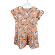 Unisex Lindex - Tricot dress, size 110 - 116 - Orange ()