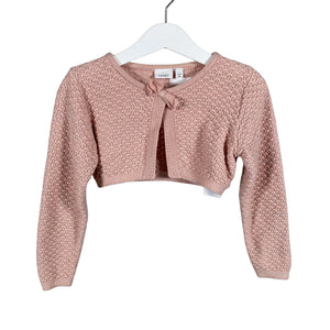 Unisex Name It - Knit bolero jacket, size 92 - 98 - Light pink (1)