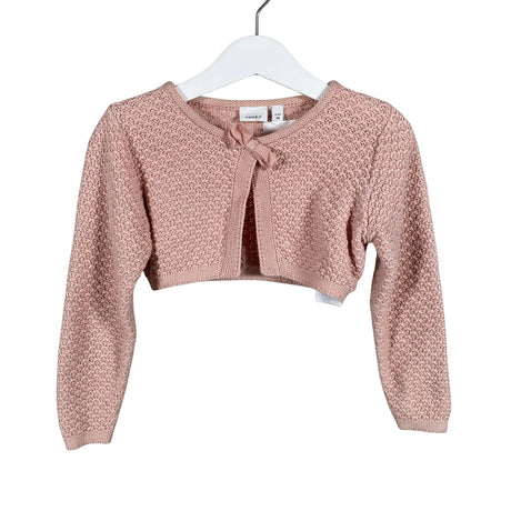 Unisex Name It - Knit bolero jacket, size 92 - 98 - Light pink ()
