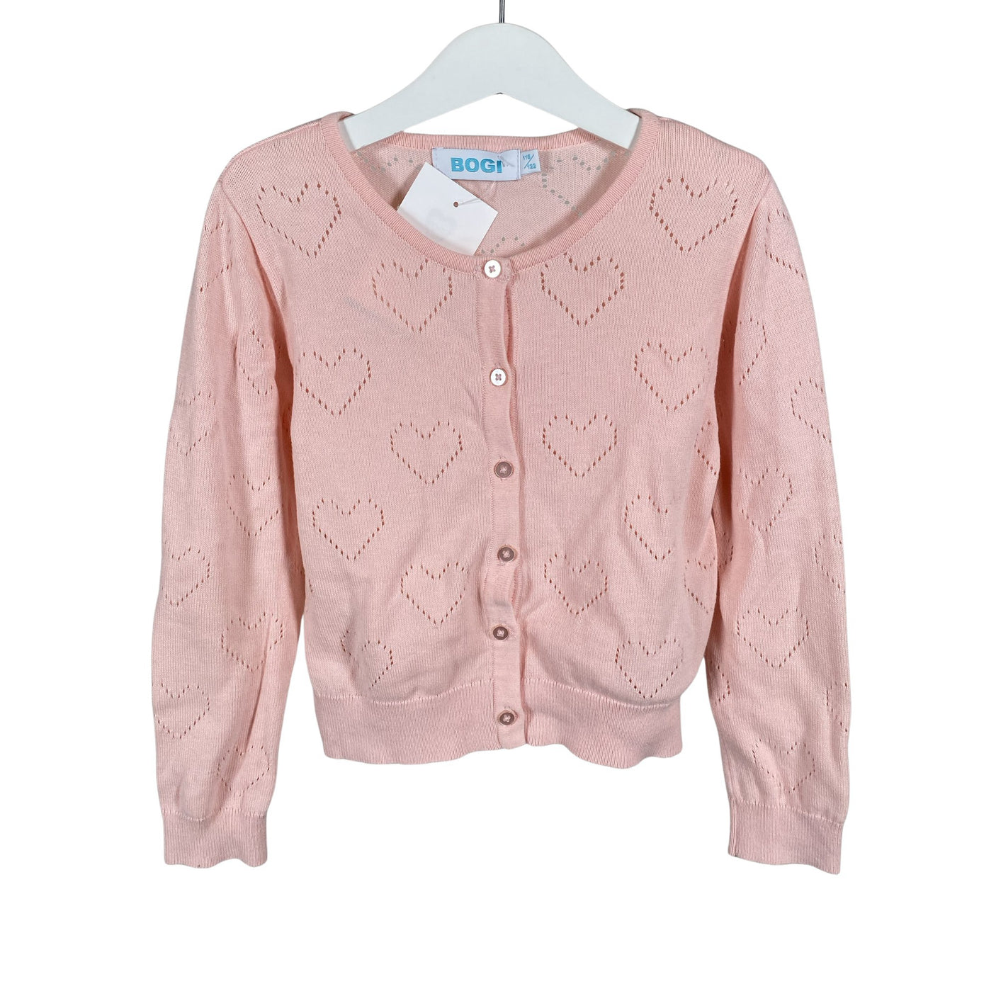 Unisex Bogi - Cardigan, size 116 - 122 - Light pink (1)