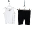 Unisex Lindex - Tricot tank top, size 110 - 116 - White ()