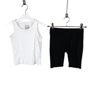 Unisex Lindex - Tricot tank top, size 110 - 116 - White (1)