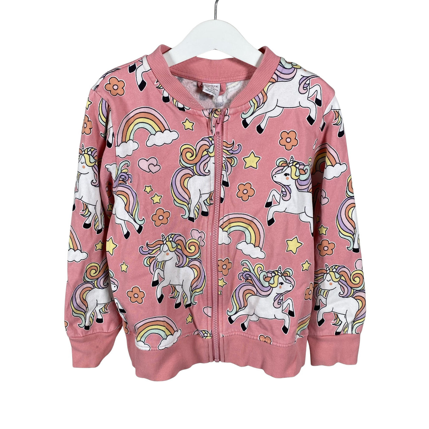Unisex Lindex - Sweatshirt, size 122 - 128 - Light pink (1)