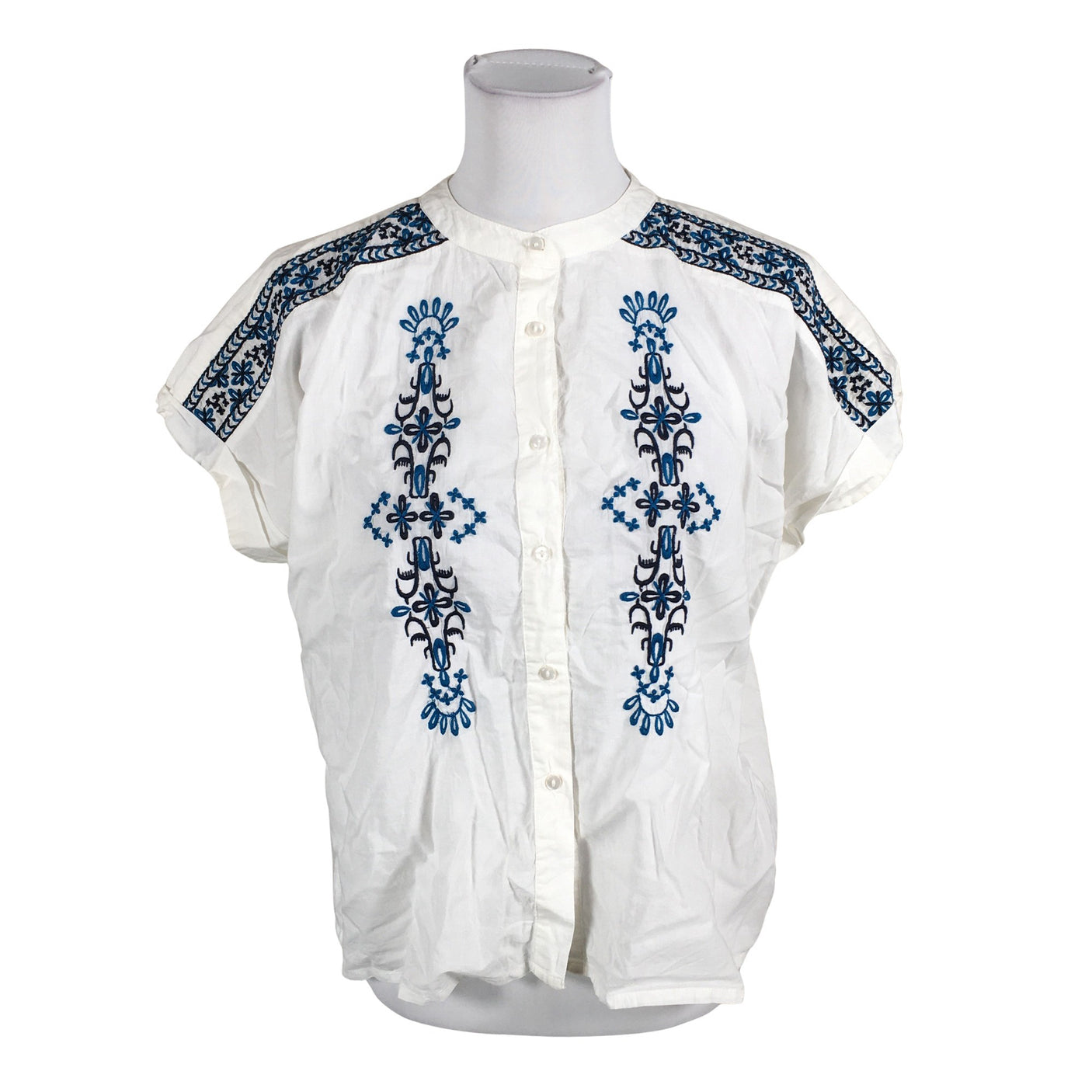 Unisex Lollys Laundry - Short-sleeved blouse, size 36 - White (1)