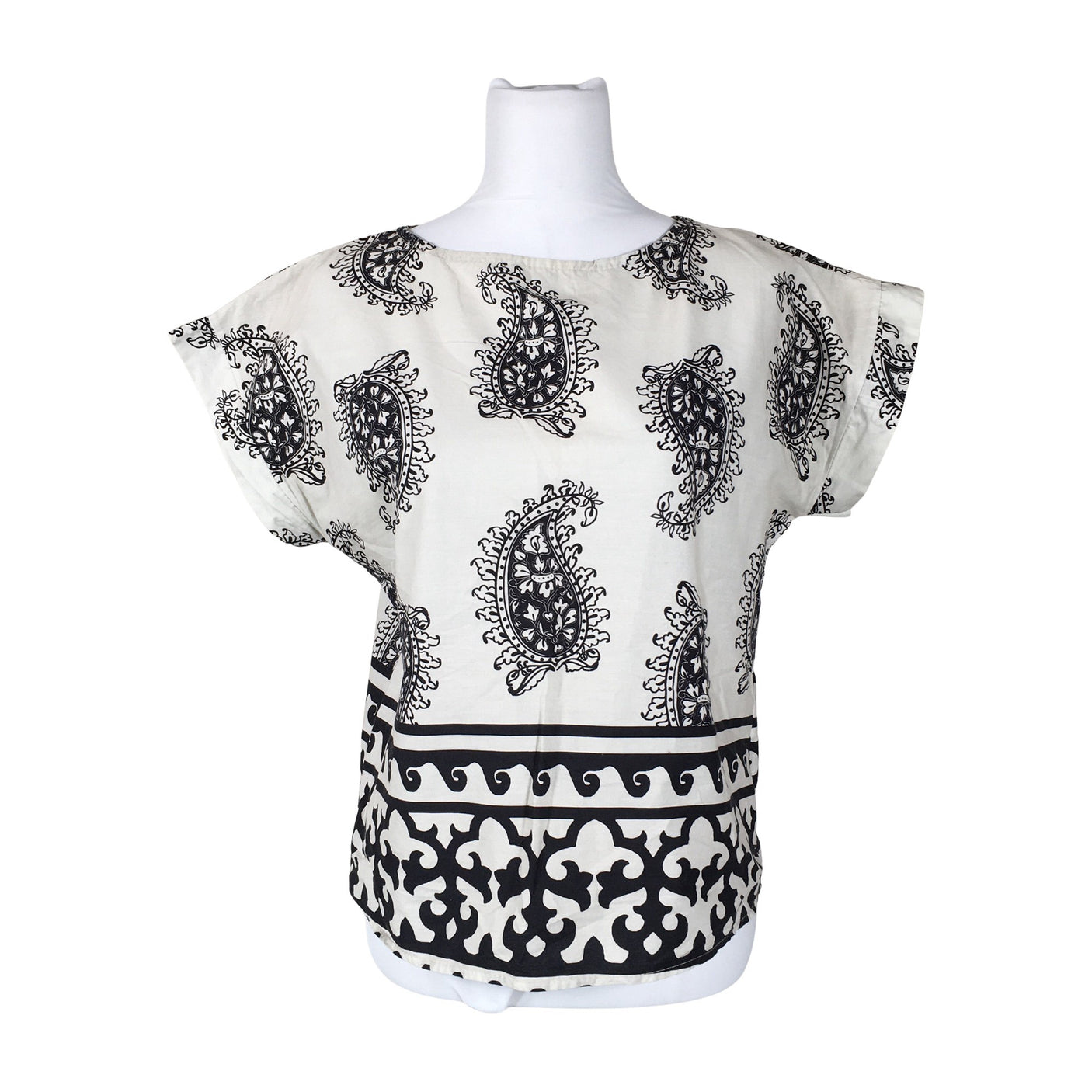 Unisex New Collection - Short-sleeved blouse, size 40 - White (1)