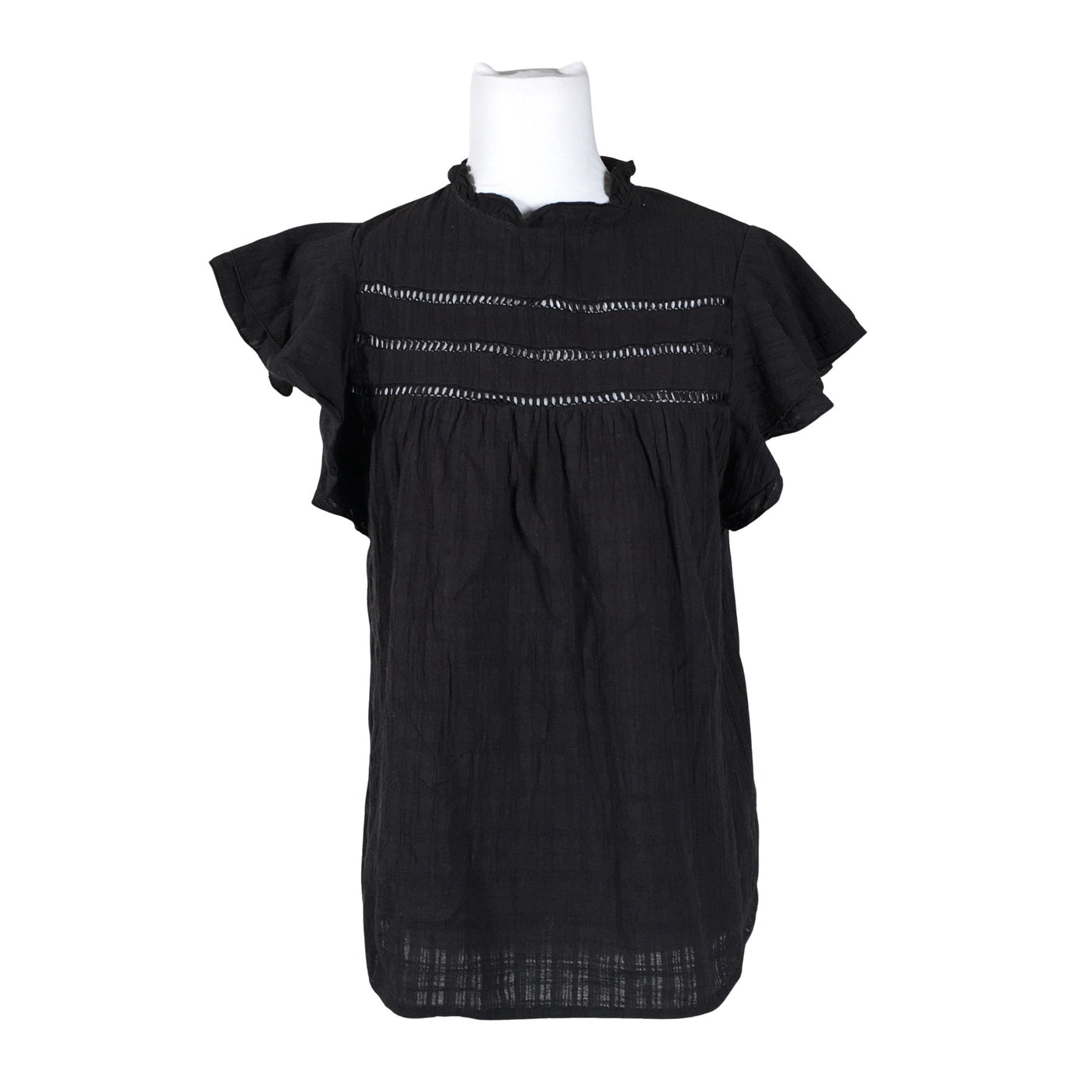 Unisex Apart - Short-sleeved blouse, size 40 - Black (1)