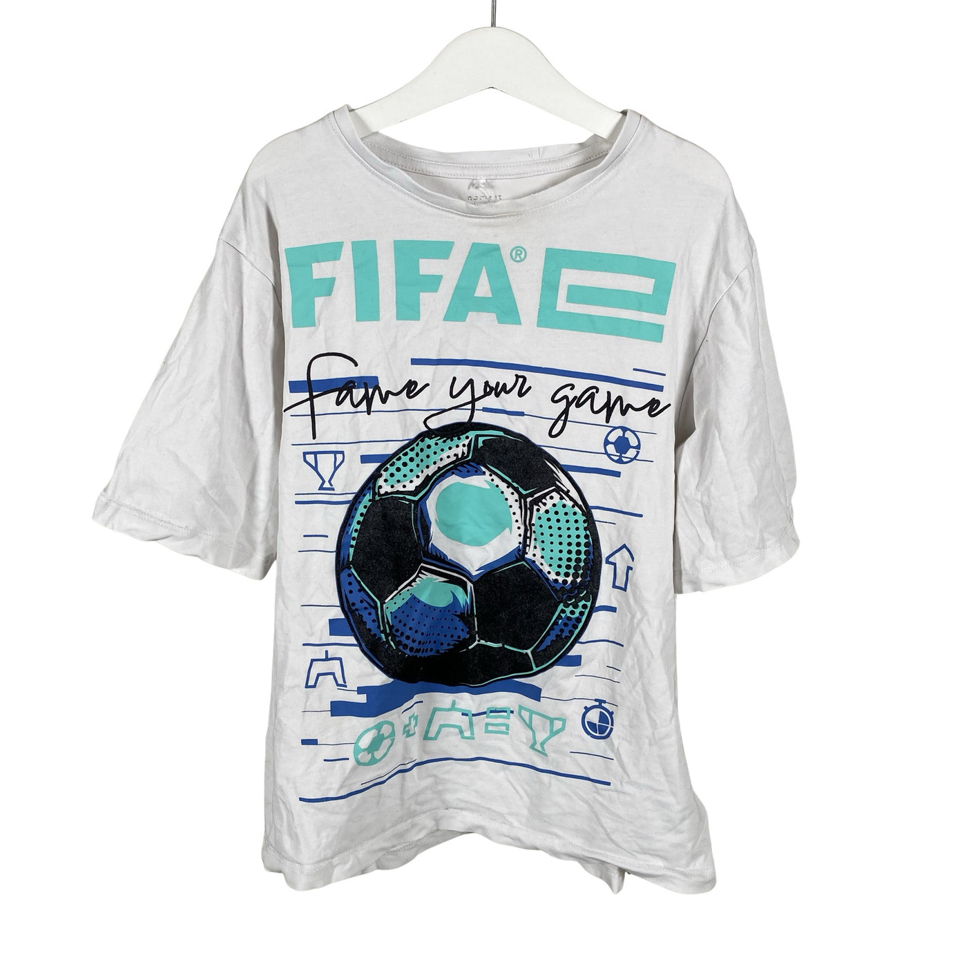 Unisex Name It - T-shirt, size 146 - 152 - White (1)