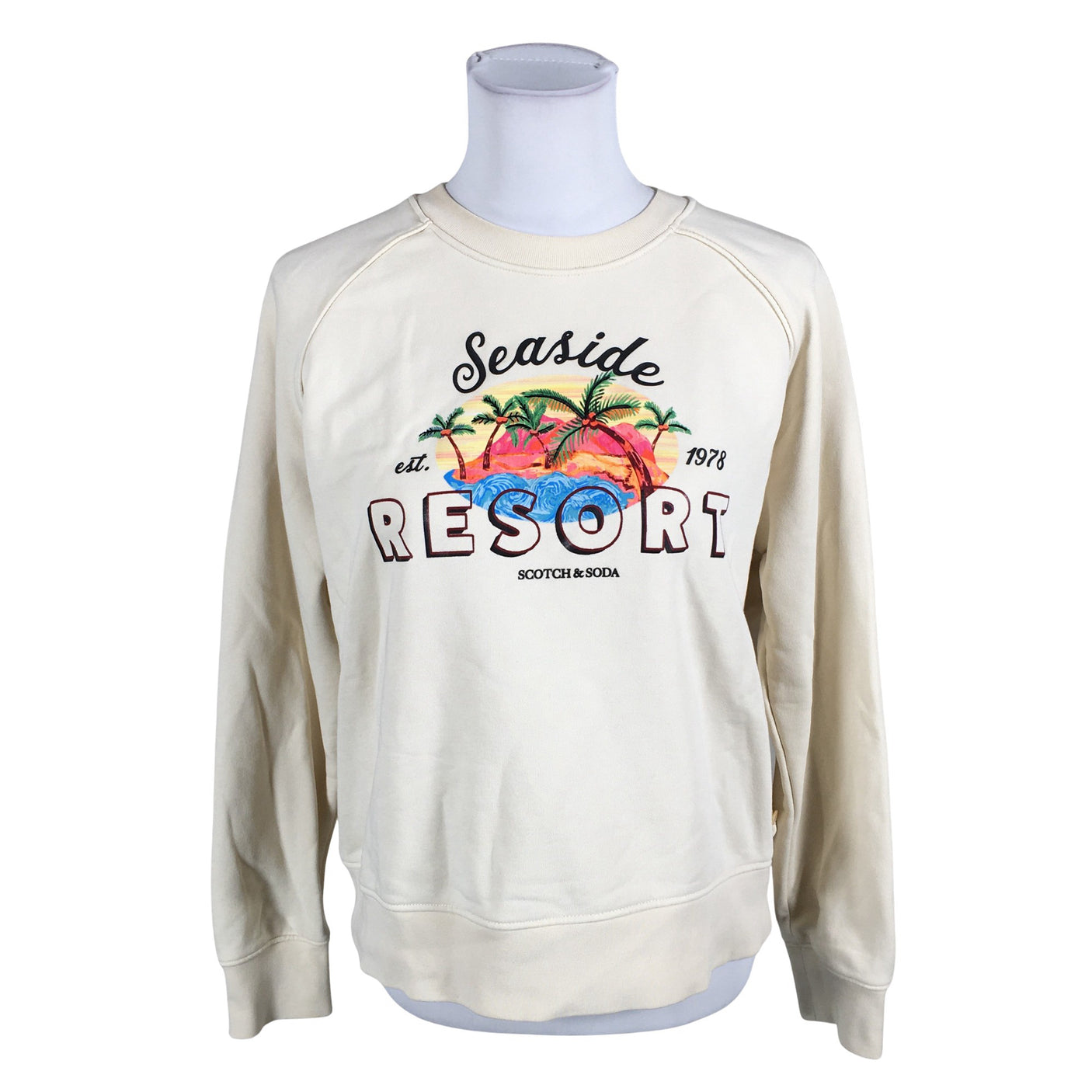 Unisex Scotch&Soda - Sweatshirt, size 38 - Natural white (1)