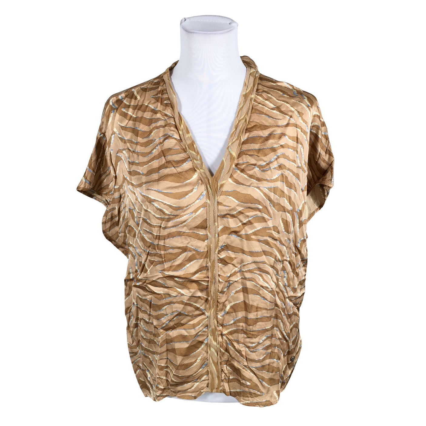 Unisex Mos Mosh - Short-sleeved blouse, size 40 - Beige (1)