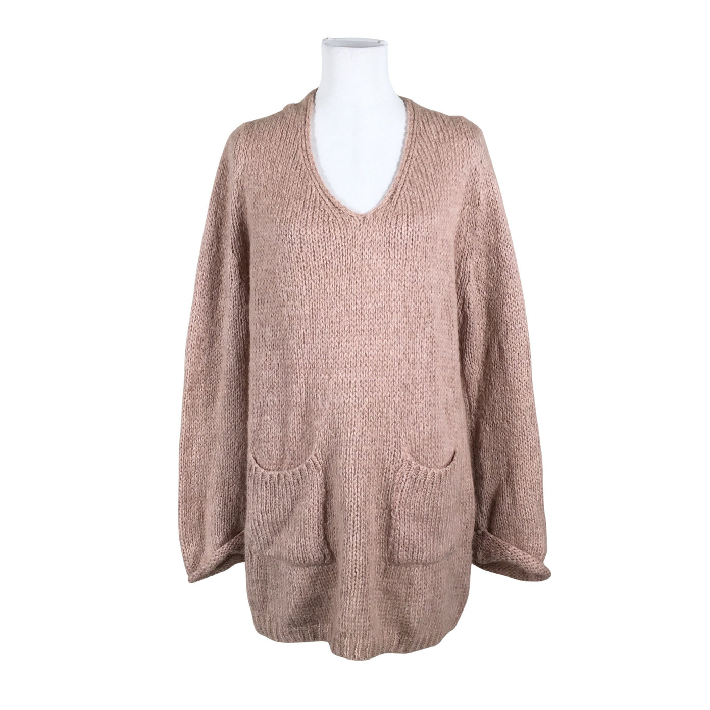Unisex Bohemiana - Knit tunic, size 38 - Light pink (1)