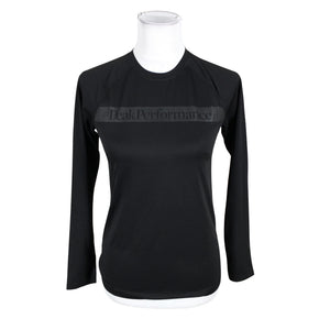 Unisex Peak Performance - Sports shirt, long sleeve, size 36 - Black (1)