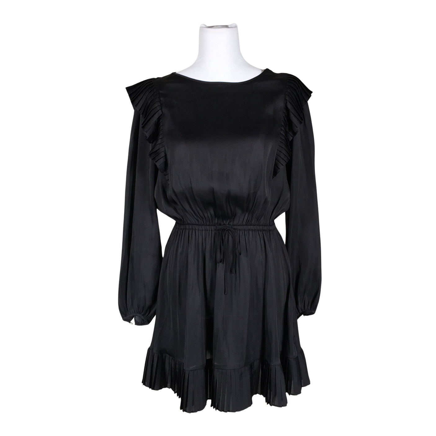 Unisex The Kooples - Schiffon dress, size 36 - Black (1)