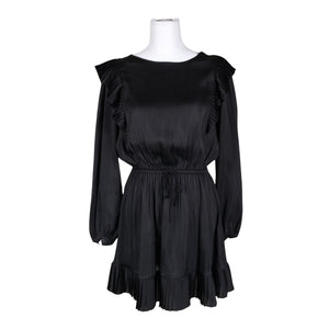 Unisex The Kooples - Schiffon dress, size 36 - Black (1)