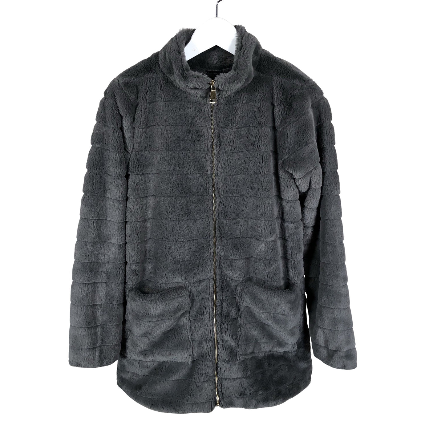 Unisex Sofie Schnoor - Faux fur coat, size 158 - 164 - Gray (1)