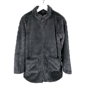 Unisex Sofie Schnoor - Faux fur coat, size 158 - 164 - Gray (1)
