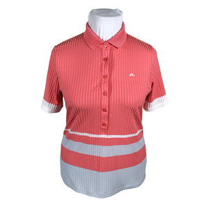 Unisex J.Lindeberg - Sports shirt, short sleeve, size 42 - Light pink (1)