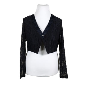 Unisex Micha - Evening bolero jacket, size 42 - Blue (1)