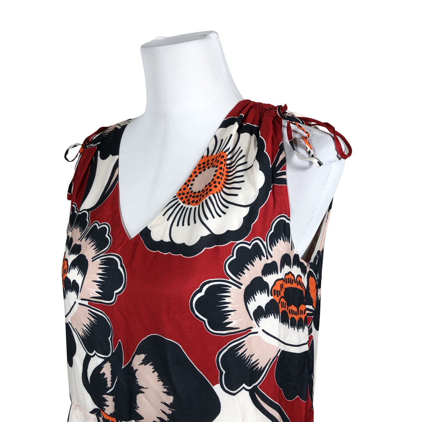 Unisex Marc O'Polo - Schiffon dress, size 38 - Red (2)