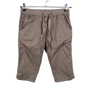 Unisex Perfect Jeans - Capri pants, size 38 - Brown (1)