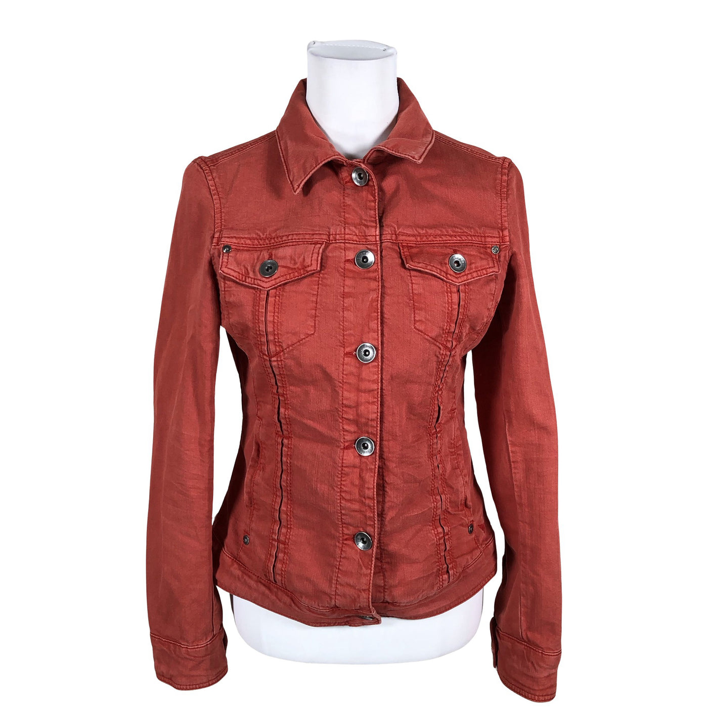 Unisex Esprit - Denim jacket, size 38 - Red (1)