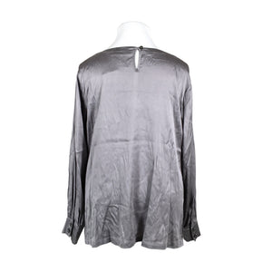 Unisex Marina Rinaldi - Schiffon tunic, size 44 - Gray (2)