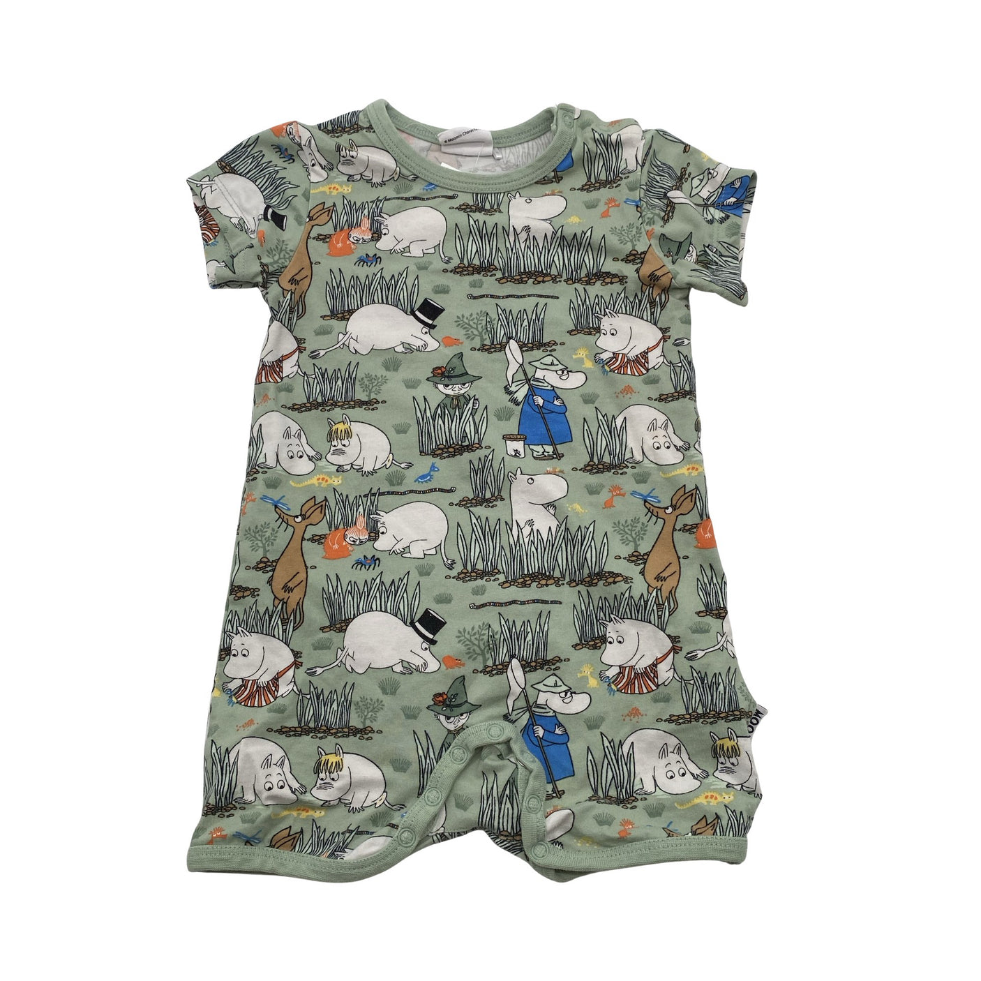 Unisex Moomin by Martinex - Short overalls, size 62 - 68 - Green (1)