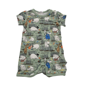 Unisex Moomin by Martinex - Short overalls, size 62 - 68 - Green (1)