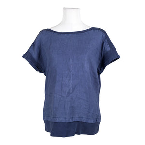 Unisex Sandwich - Short-sleeved blouse, size 40 - Blue (1)