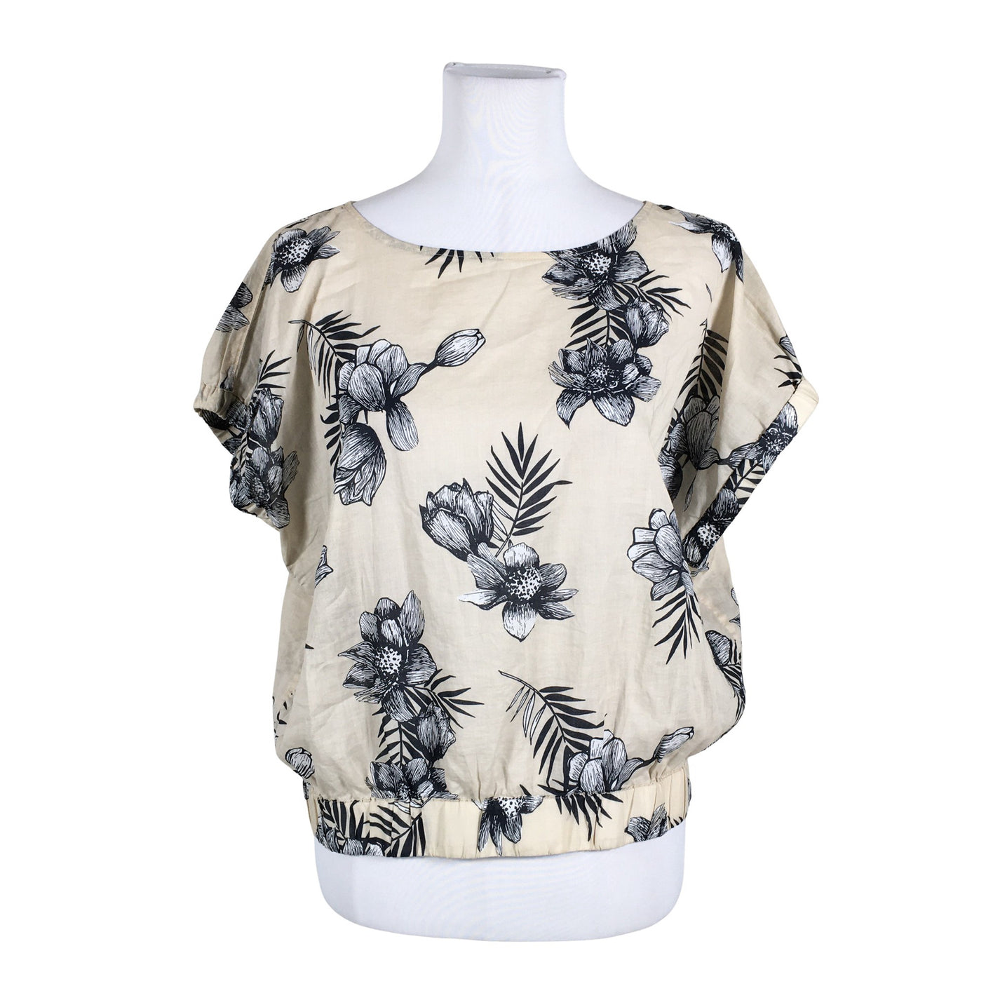 Unisex Marc O'Polo - Short-sleeved blouse, size 36 - Beige (1)
