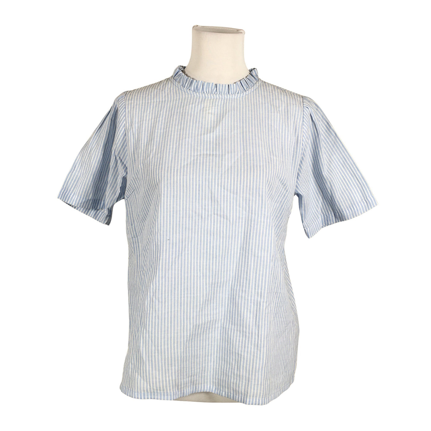 Unisex Cream - Short-sleeved blouse, size 36 - Light blue (1)