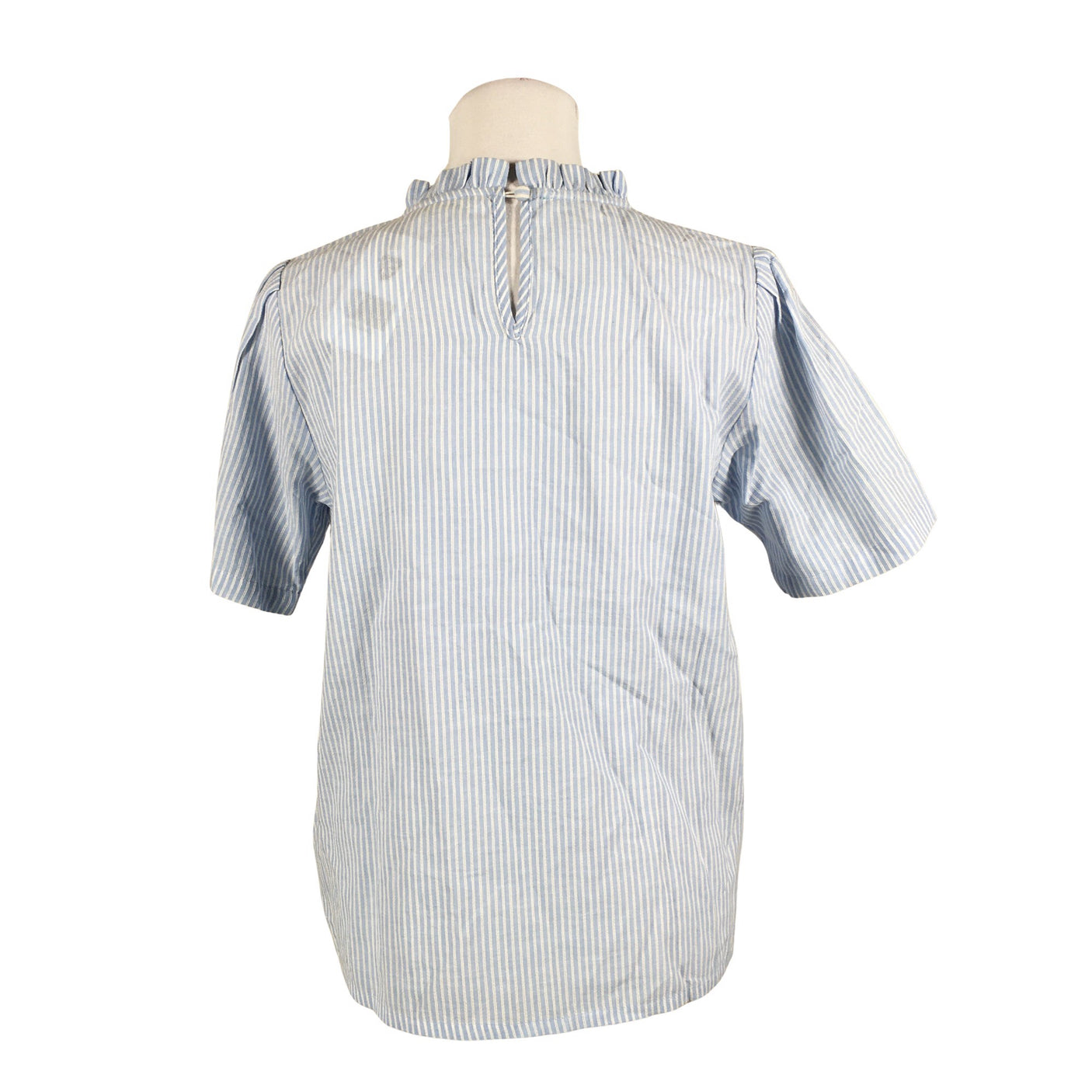 Unisex Cream - Short-sleeved blouse, size 36 - Light blue (2)